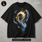 Burning Eyeball in Angel Hands Streetwear Print