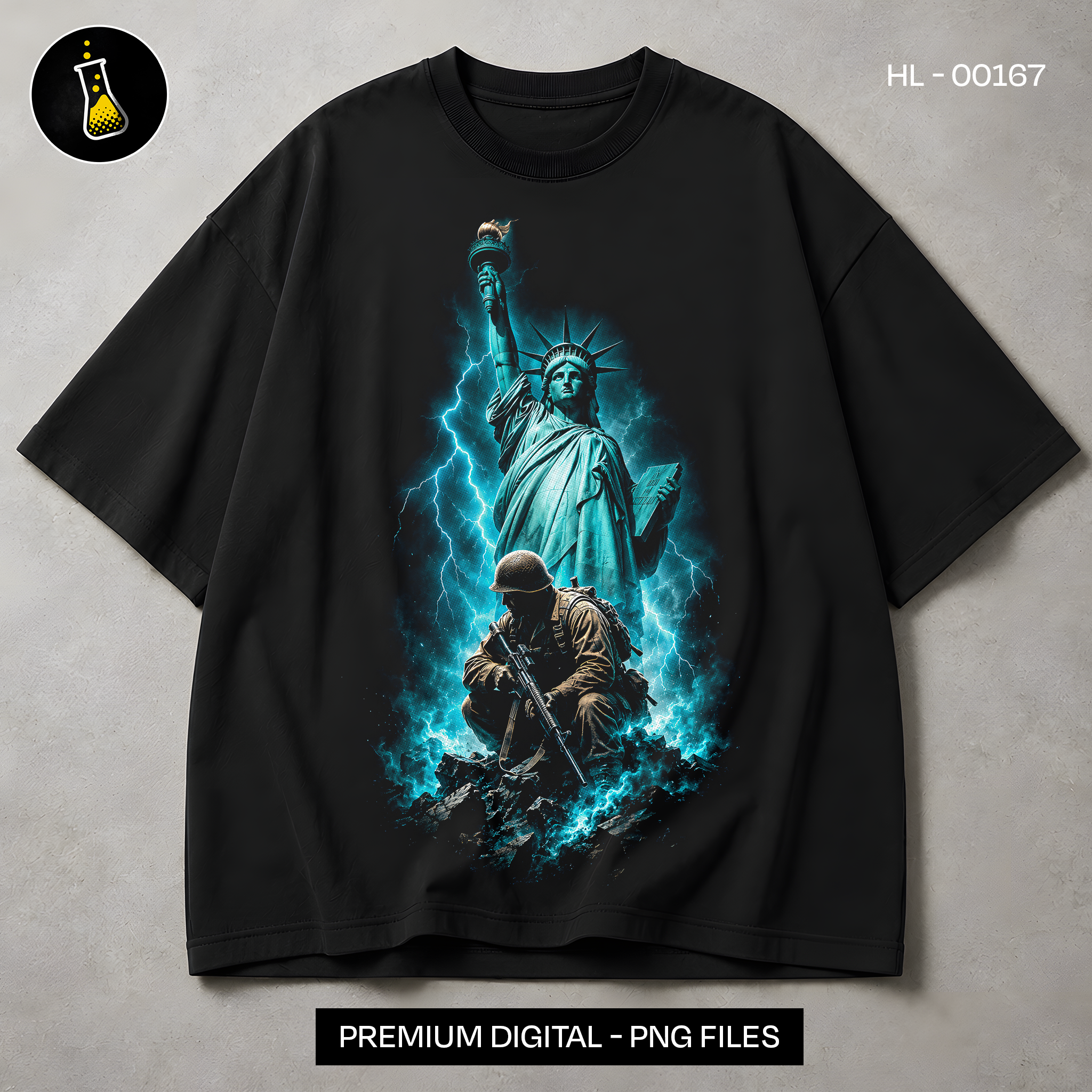 Statue of Liberty Soldier Streetwear Print