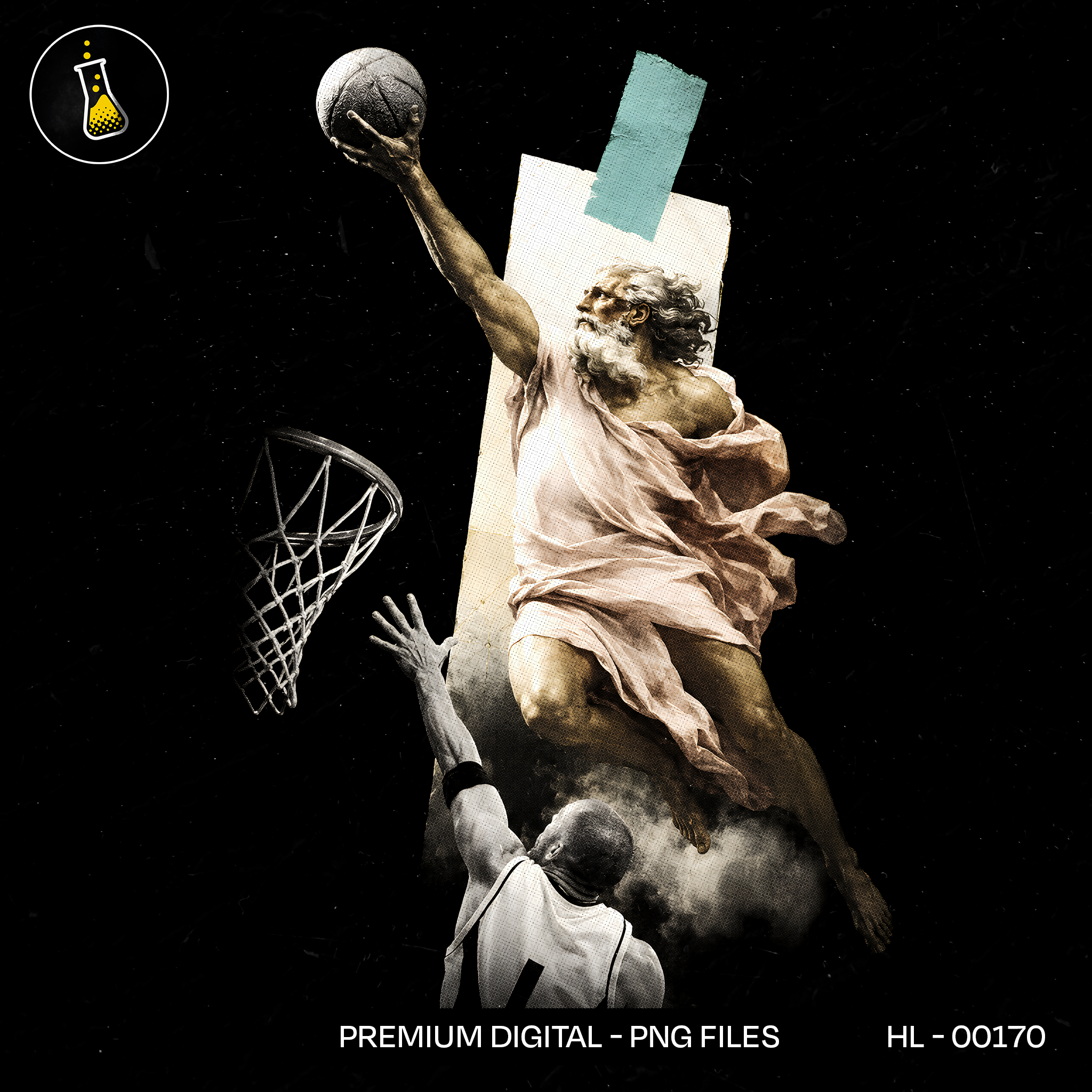 Ancient Greek Slam Dunk Streetwear Print