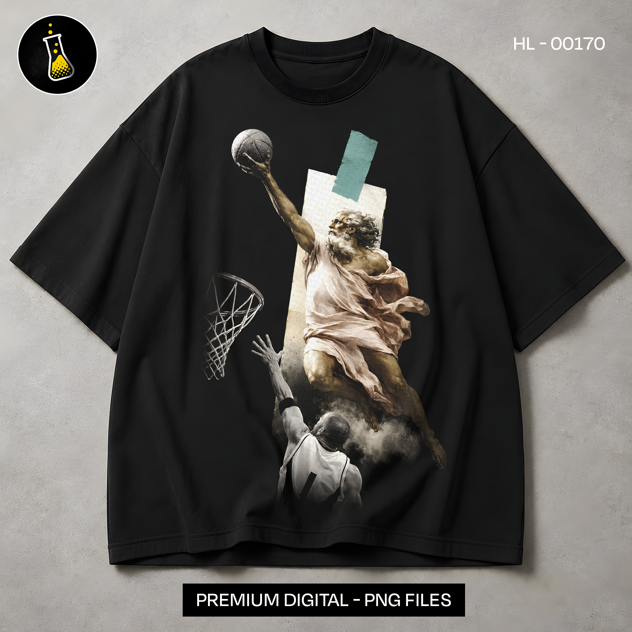 Ancient Greek Slam Dunk Streetwear Print