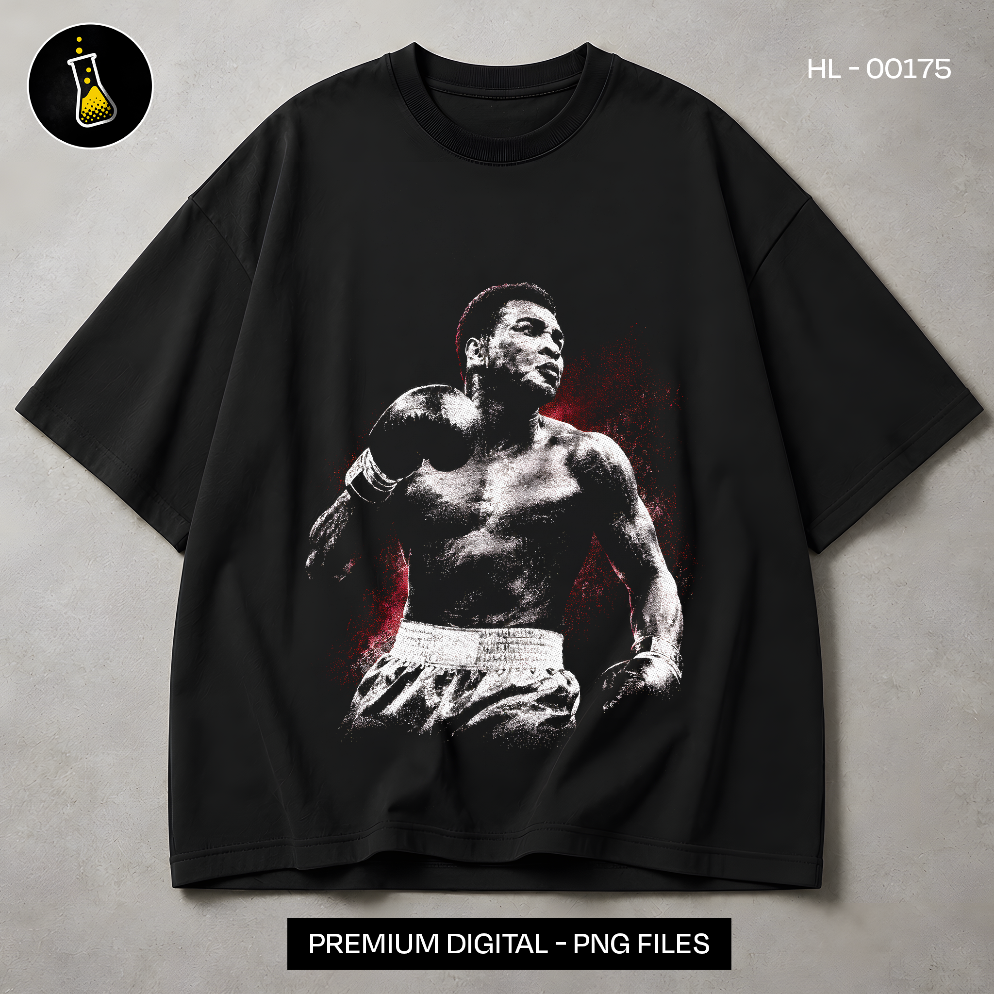 Boxing Champion Portrait Streetwear Print