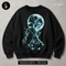 Skeleton Under Full Moon Streetwear Print