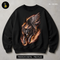 Winged Fire Wolf Streetwear Print