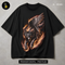 Winged Fire Wolf Streetwear Print
