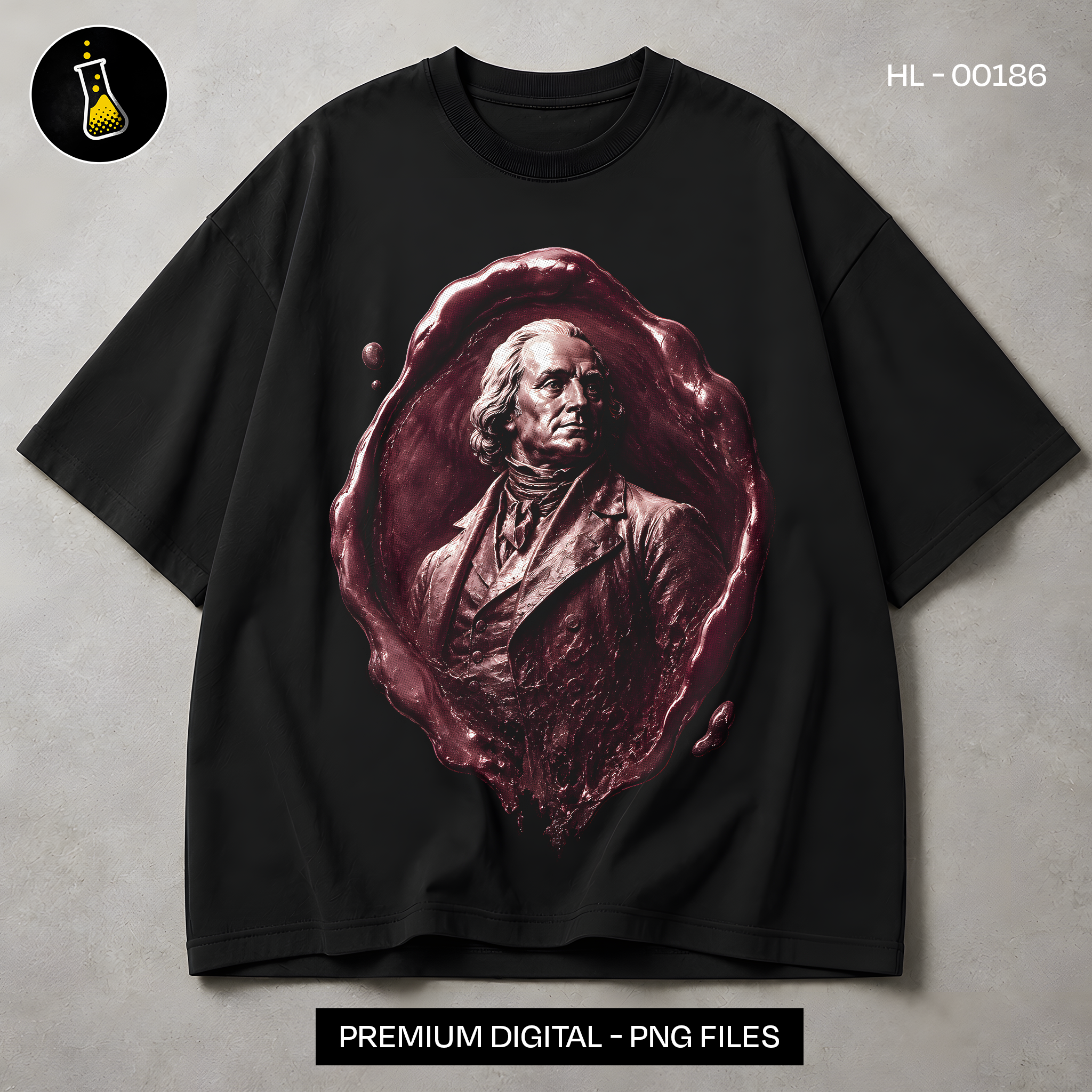 Wax Seal Portrait Bust Streetwear Print