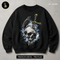 Raven Skull and Sword Streetwear Print