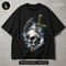 Raven Skull and Sword Streetwear Print