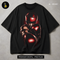 Red Boxer Fighting Stance Streetwear Print