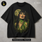 Green Slime Vampire Woman Halloween Print