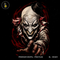 Evil Grinning Clown Bloody Hand Halloween Print