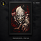 Evil Grinning Clown Bloody Hand Halloween Print