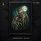 Rising Mummy Graveyard Full Moon Halloween Print