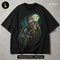 Rising Mummy Graveyard Full Moon Halloween Print