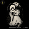 Ghost Face Mask Pinup Girl Halloween Print