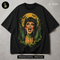 Screaming Vampire Woman Bat Wings Halloween Print