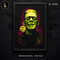 Frankenstein Monster Neon Portrait Halloween Print