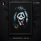 Ghost Face Mask Tongue Out Halloween Print