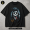 Ghost Face Mask Tongue Out Halloween Print