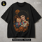 Redhead Killer Doll Woman Pumpkins Halloween Print