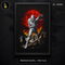 Bandaged Mummy Blood Moon Graveyard Halloween Print