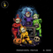 Zombie Alien Kids Broken TV Halloween Print