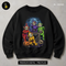 Zombie Alien Kids Broken TV Halloween Print