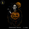 Ghost Face Killer Pumpkin Knife Halloween Print