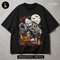 Scary Evil Clown Pumpkin Halloween Print