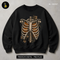 Skeleton Ribcage Pumpkins Anatomy Halloween Print