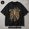 Skeleton Ribcage Pumpkins Anatomy Halloween Print