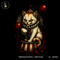 Creepy Clown Cat Balloons Halloween Print