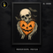 Skull Skeleton Hands Pumpkin Heart Halloween Print