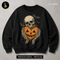 Skull Skeleton Hands Pumpkin Heart Halloween Print
