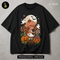 Cute Strawberry Girl Black Cat Halloween Print