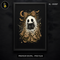 Cute Leopard Ghost Black Kitten Halloween Print
