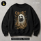 Cute Leopard Ghost Black Kitten Halloween Print