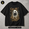 Cute Leopard Ghost Black Kitten Halloween Print