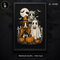 Cute Halloween Cows Costumes Pumpkins Print