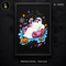 Cute Ghost Pool Float Drink Halloween Print