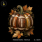 Cute Football Pumpkin Autumn Leaves Halloween Print