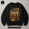 Cute Football Pumpkin Autumn Leaves Halloween Print