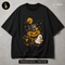 Cute Raccoon Cat Ghost Pumpkin Halloween Print