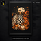 Cute Patterned Ghost Trio Pumpkins Halloween Print