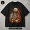 Cute Patterned Ghost Trio Pumpkins Halloween Print