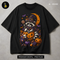 Cute Raccoon Witch Pumpkin Moon Halloween Print