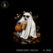 Cute Ghost Bear Coffee Pumpkin Halloween Print