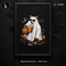 Cute Ghost Bear Coffee Pumpkin Halloween Print