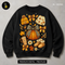 Cozy Fall Pumpkin Sweater Boots Print