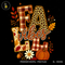 Fall Vibes Plaid Pumpkin Print