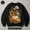 Vintage Wildflower White Pumpkin Print